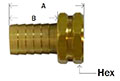 Brass Female Swivel Only Diagram